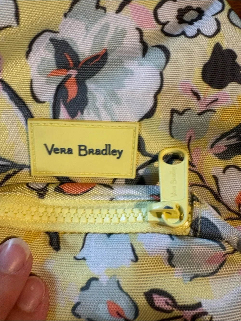 Vera Bradley Yellow Floral Crossbody Sling Bag